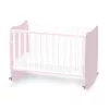 Lorelli Stars ringatható kiságy 60x120 - White / Orchid Pink