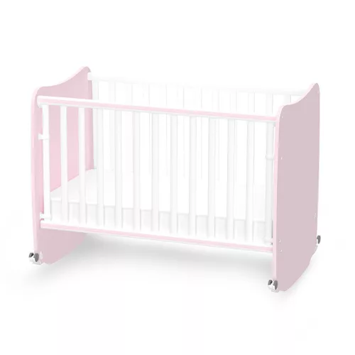 Lorelli Stars ringatható kiságy 60x120 - White / Orchid Pink