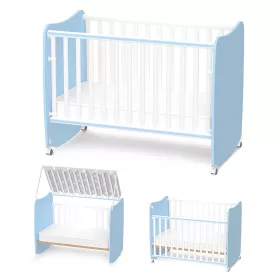Lorelli Stars ringatható kiságy 60x120 - White / Baby Blue