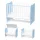 Lorelli Stars ringatható kiságy 60x120 - White / Baby Blue