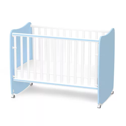Lorelli Stars ringatható kiságy 60x120 - White / Baby Blue