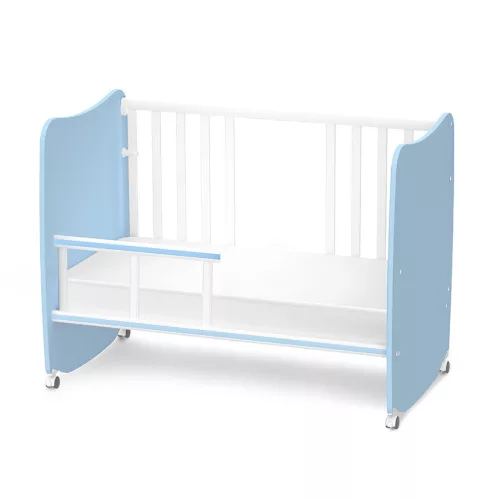Lorelli Stars ringatható kiságy 60x120 - White / Baby Blue