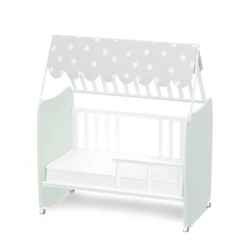 Lorelli Stars ringatható kiságy 60x120 - White / Milky Green