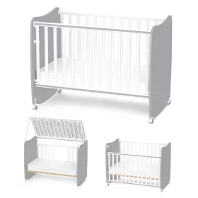   Lorelli Stars ringatható kiságy 60x120 - White / Stone Gray