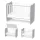 Lorelli Stars ringatható kiságy 60x120 - White / Stone Gray