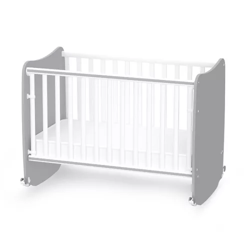 Lorelli Stars ringatható kiságy 60x120 - White / Stone Gray