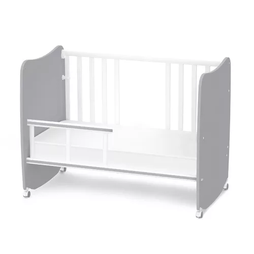 Lorelli Stars ringatható kiságy 60x120 - White / Stone Gray