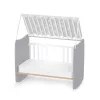 Lorelli Stars ringatható kiságy 60x120 - White / Stone Gray