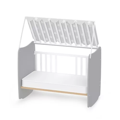 Lorelli Stars ringatható kiságy 60x120 - White / Stone Gray