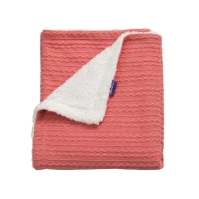 ClevaMama sherpa babatakaró 75x100 cm - Rózsaszín