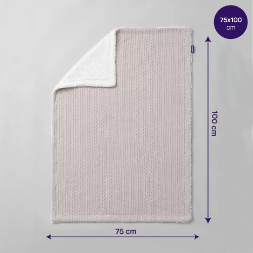 ClevaMama sherpa babatakaró 75x100 cm - Szürke