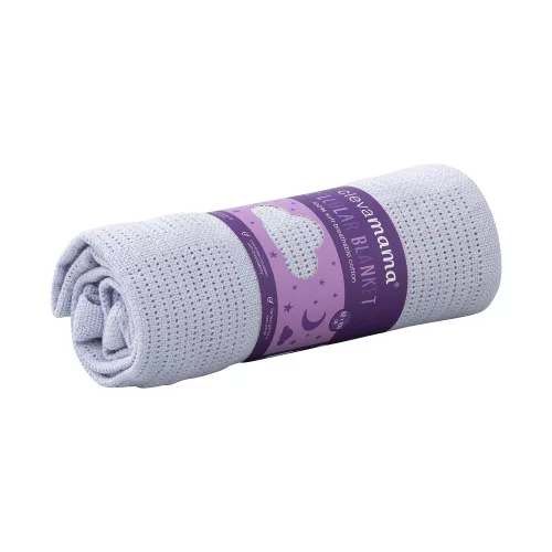 ClevaMama Légáteresztő pamut takaró 80 x 100 cm - Kék