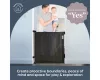 Dreambaby Glide 'n' hide xtra biztonsági ajtórács 140 cm-ig - fekete