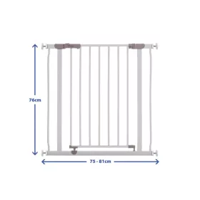 Dreambaby Ava biztonsági ajtórács 75-81 cm - fehér