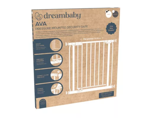 Dreambaby Ava biztonsági ajtórács 75-81 cm - fehér