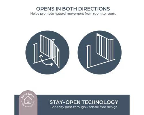 Dreambaby Ava biztonsági ajtórács 75-81 cm - sötétszürke