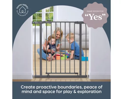 Dreambaby Ava biztonsági ajtórács 75-81 cm - sötétszürke