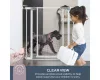 Dreambaby Clear view biztonsági ajtórács 75-81 cm - fehér