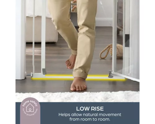 Dreambaby Clear view biztonsági ajtórács 75-81 cm - fehér