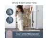 Dreambaby Clear view biztonsági ajtórács 75-81 cm - fehér