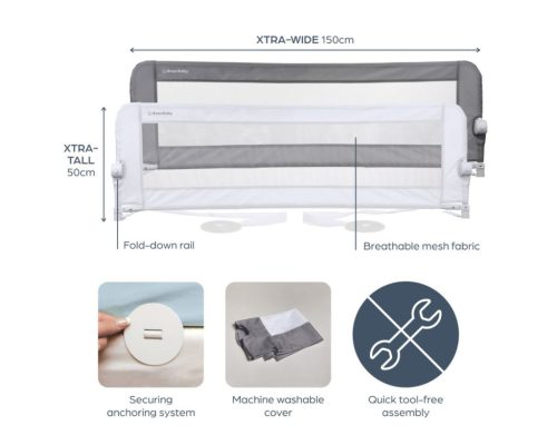 Dreambaby Nicole leesésgátló 150x50 cm - fehér