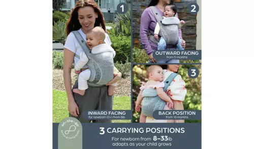 Dreambaby Inspire szövet babahordozó - szürke