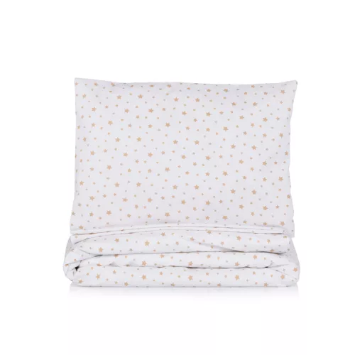 Chipolino 9 részes ágynemű garnitúra paplanhuzattal 60/120 - Beige stars
