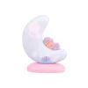 Chipolino Multifunkciós éjjeli lámpa - Moon pink