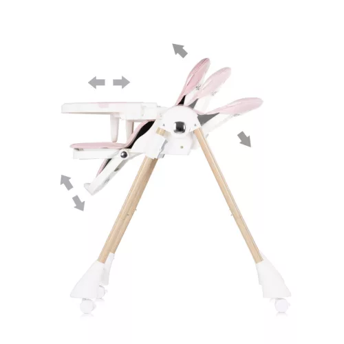 Chipolino Candy Shop multifunkciós etetőszék - Powder pink