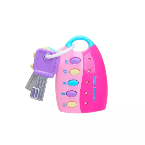 Chipolino Gyerekjáték távirányító és kulcsok - pink