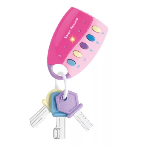 Chipolino Gyerekjáték távirányító és kulcsok - pink