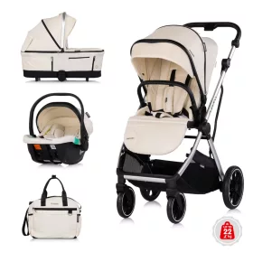   Chipolino Aurora 3az1-ben multifunkciós babakocsi - Cashmere