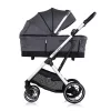 Chipolino Aurora 3az1-ben multifunkciós babakocsi - Charcoal