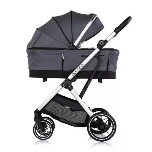 Chipolino Aurora 3az1-ben multifunkciós babakocsi - Charcoal