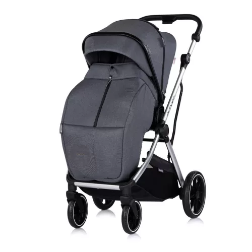 Chipolino Aurora 3az1-ben multifunkciós babakocsi - Charcoal