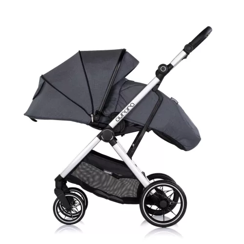 Chipolino Aurora 3az1-ben multifunkciós babakocsi - Charcoal