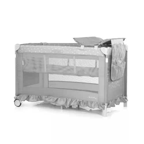 Chipolino Palace multifunkciós utazóágy baldachinnal - Platinum