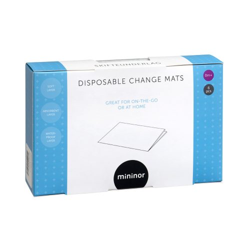 Mininor eldobható pelenkázó alátét 46x67 cm 6 db