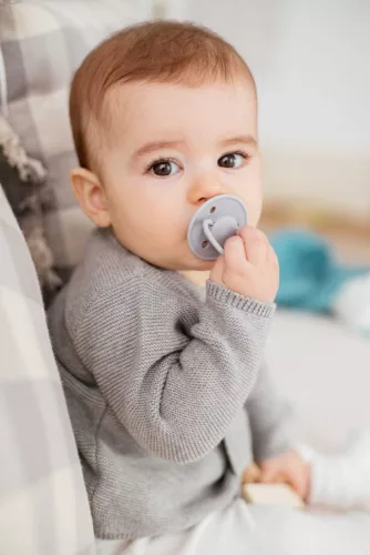 Mininor szilikon cumi 0hó+ 2 db - kék