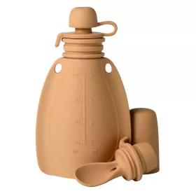 Mininor smoothie tartó kanállal 120 ml - barna