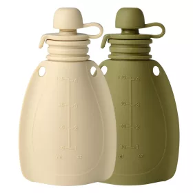 Mininor smoothie tartó 120 ml 2 db - bézs/moha