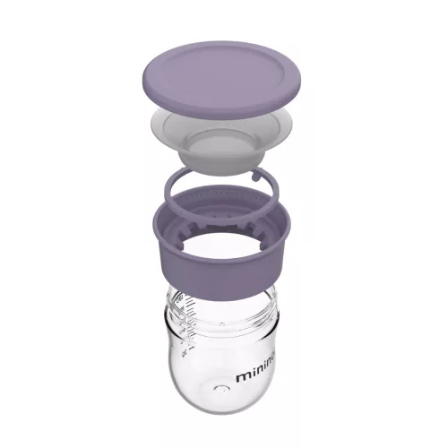 Mininor 360° tanuló pohár 220 ml - lila