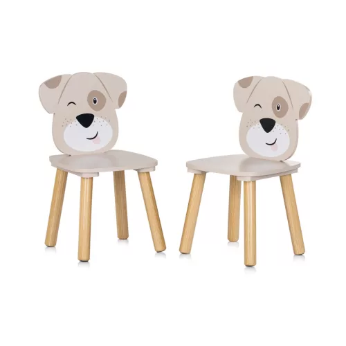 Chipolino Asztalka 2 székkel - puppies
