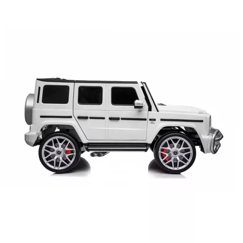 Chipolino Mercedes AMG G63 elektromos autó 2 üléssel - white leather