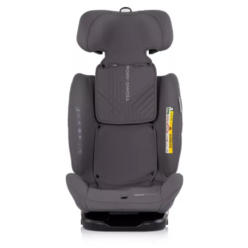 Chipolino Techno iGrow autósülés Isofix 40-150cm - charcoal