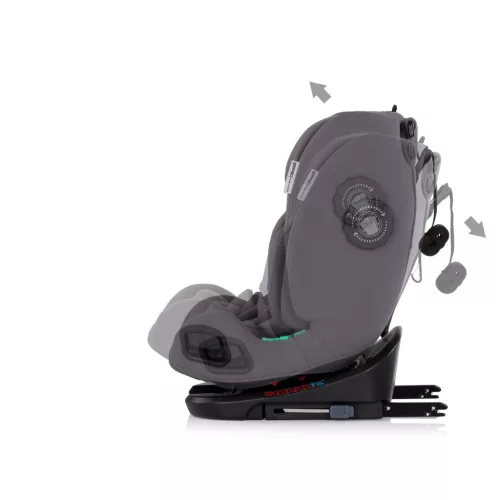 Chipolino Techno iGrow autósülés Isofix 40-150cm - charcoal