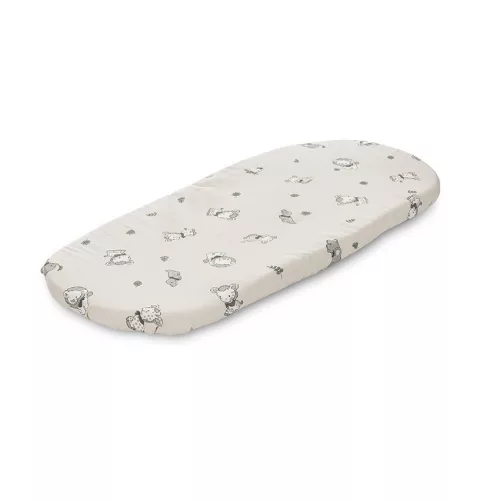 Lorelli gumis lepedő 90x50 cm mózeskosárba - Beige