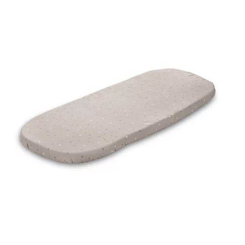 Lorelli gumis lepedő 90x50 cm mózeskosárba - Beige stars