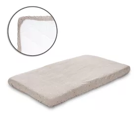 Lorelli gumis lepedő 98x65 cm babaöbölbe - Beige Sky