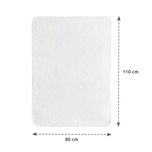Lorelli Dombornyomott polár takaró 80x110cm - White